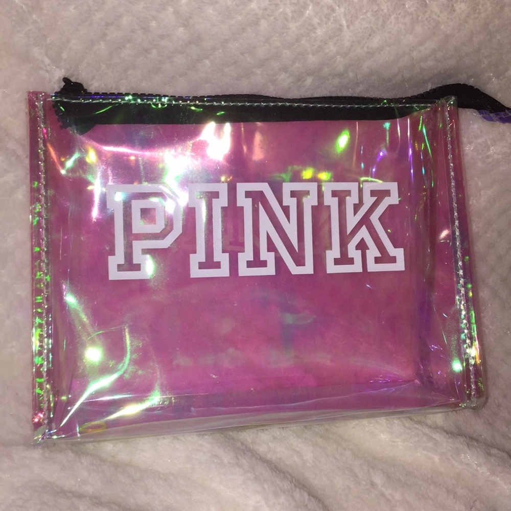 Vs pink holographic bag